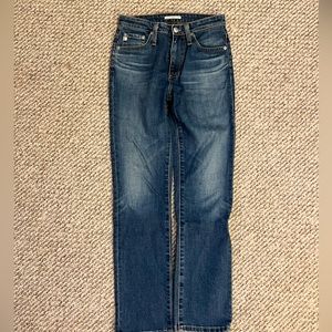 Alexa Ching for AG boot cut jeans